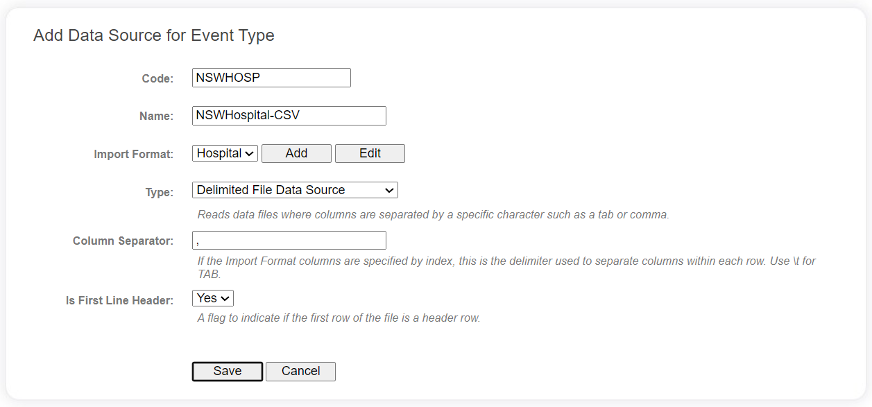 Add Data Source