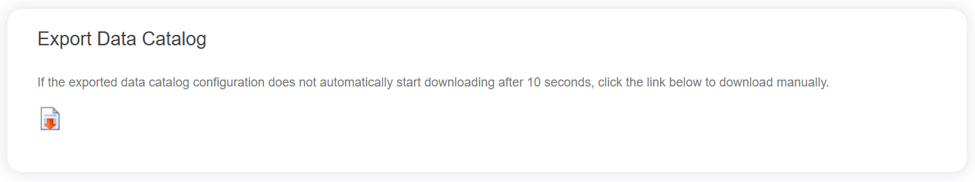 Data Catalog Export