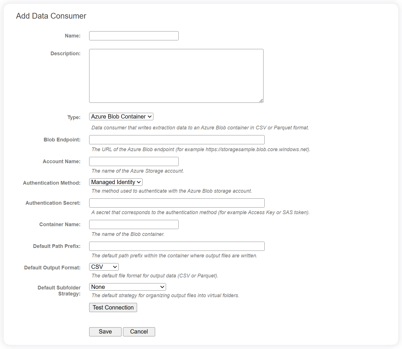 Add Data Consumer