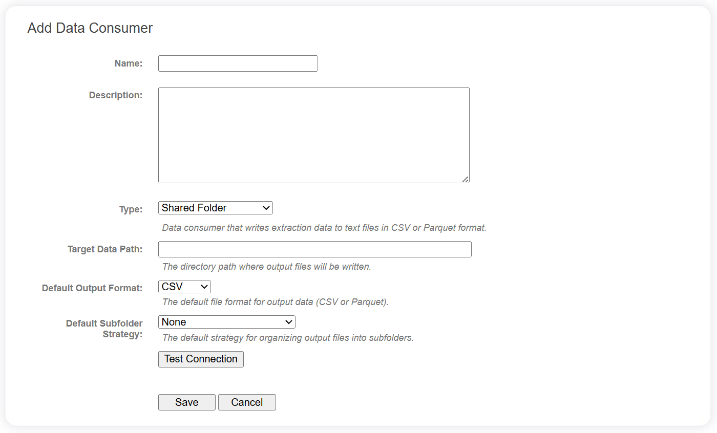 Add Data Consumer