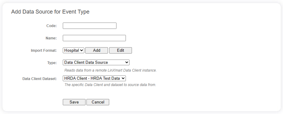 Add Data Source