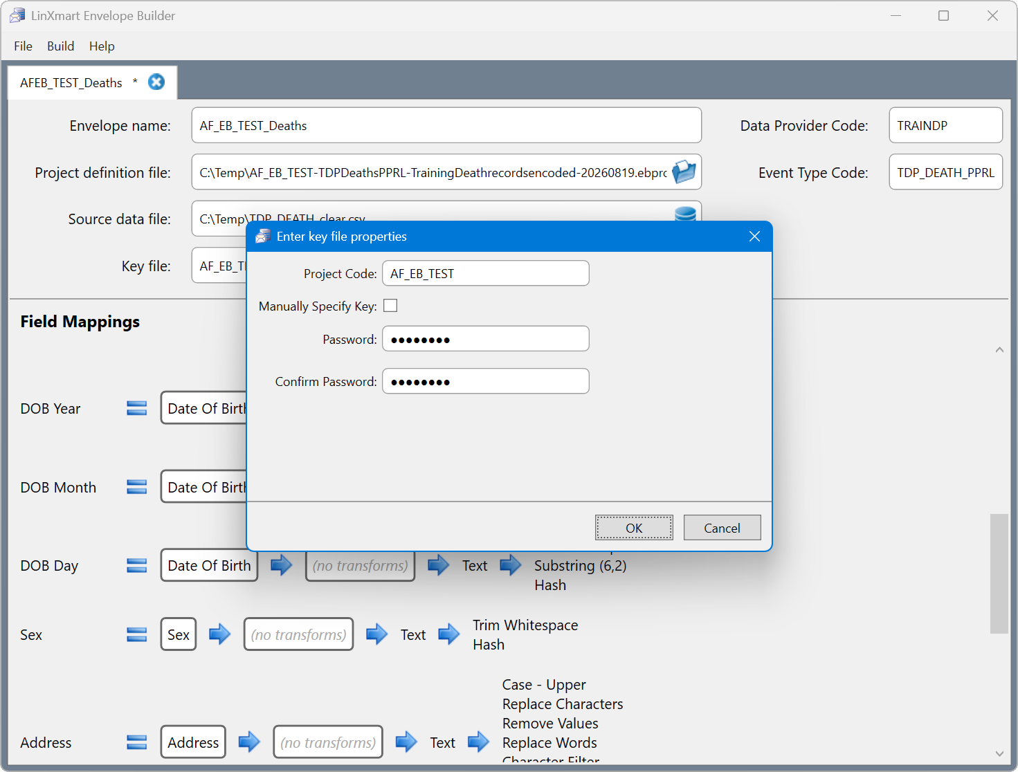 Key File Mapped
