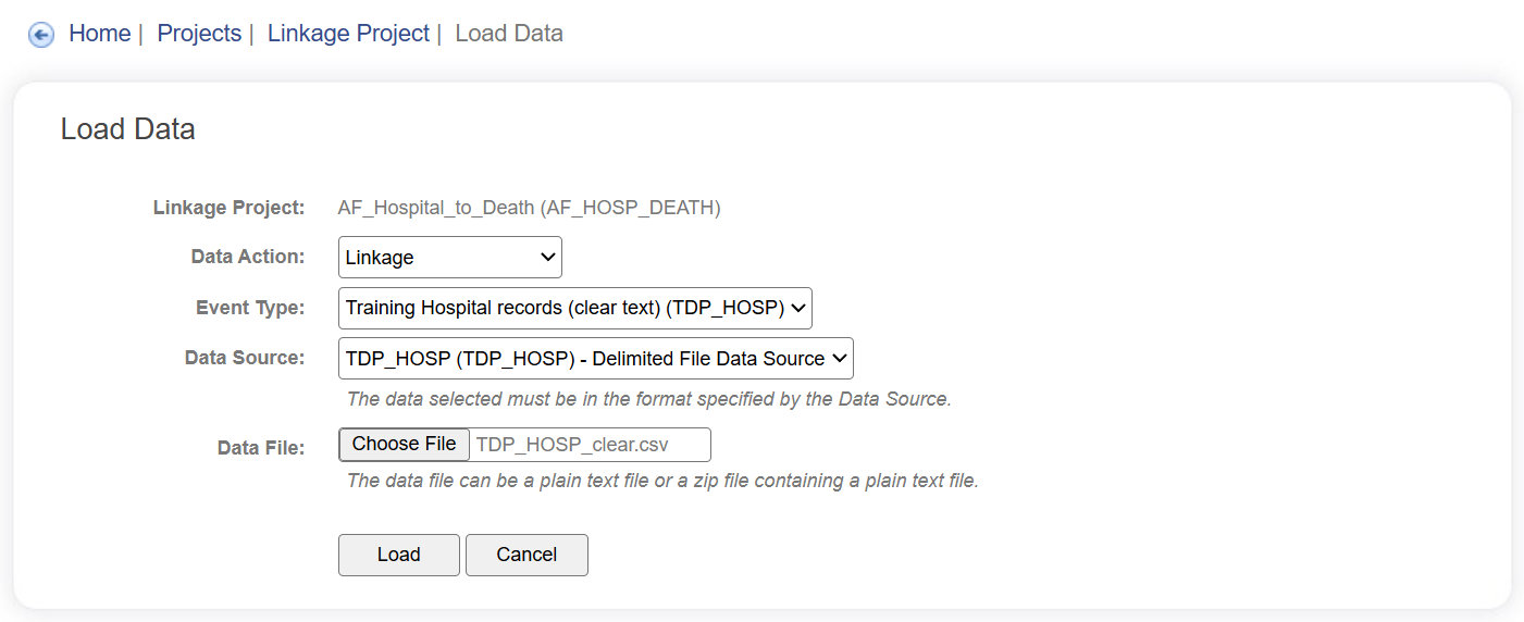 Data source load