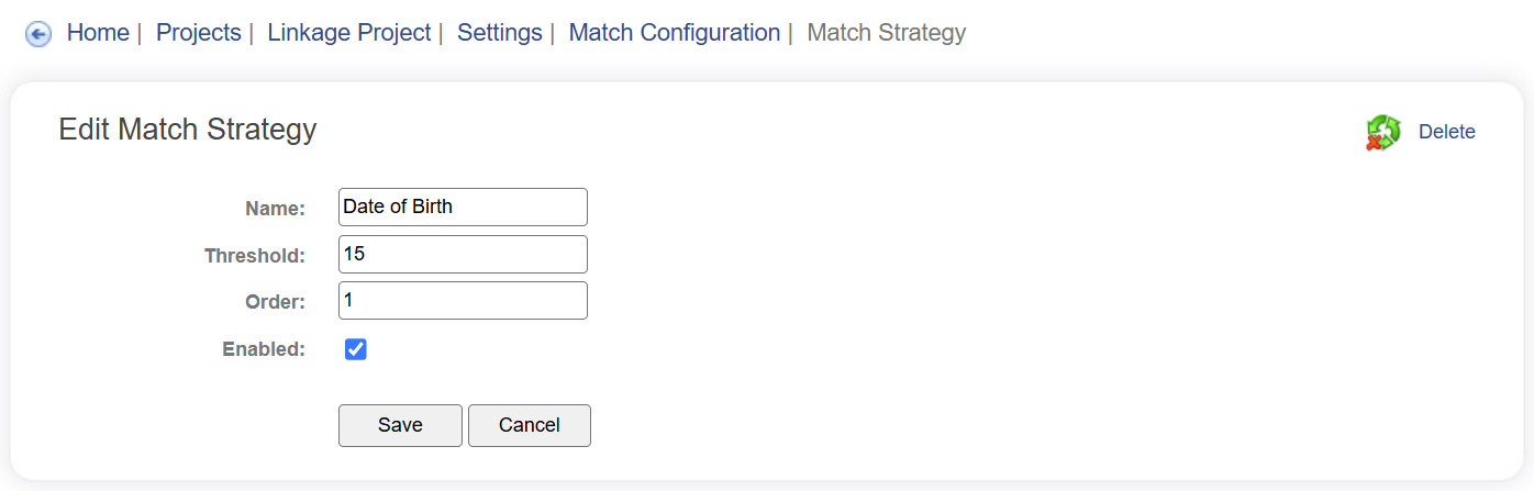 Match strategy