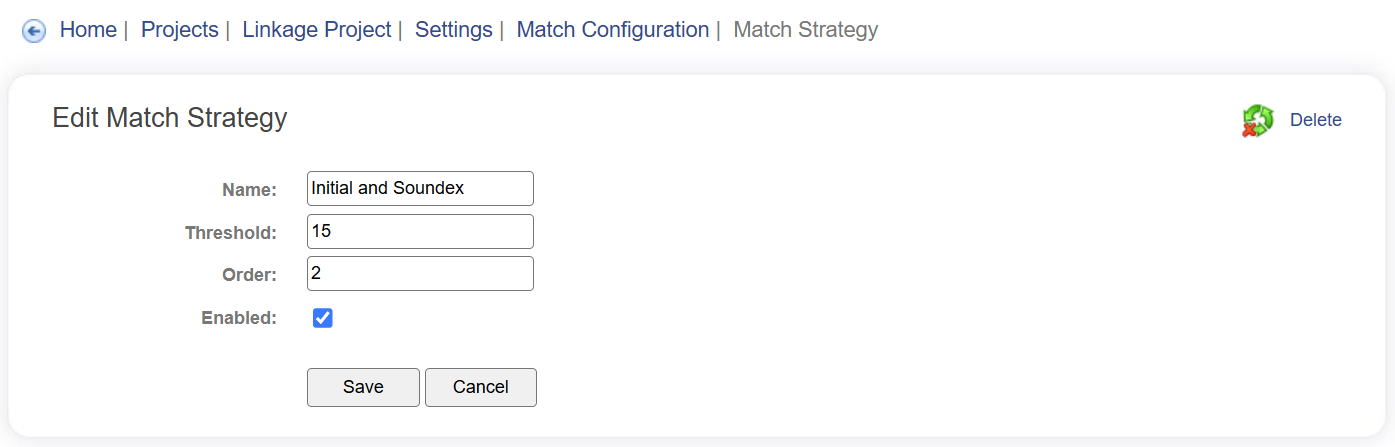Match strategy