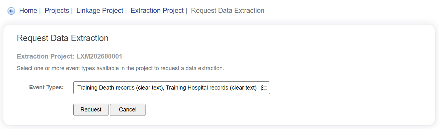 Request Extraction Results