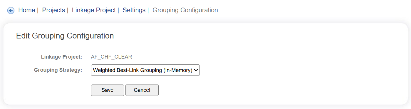 Grouping Strategy