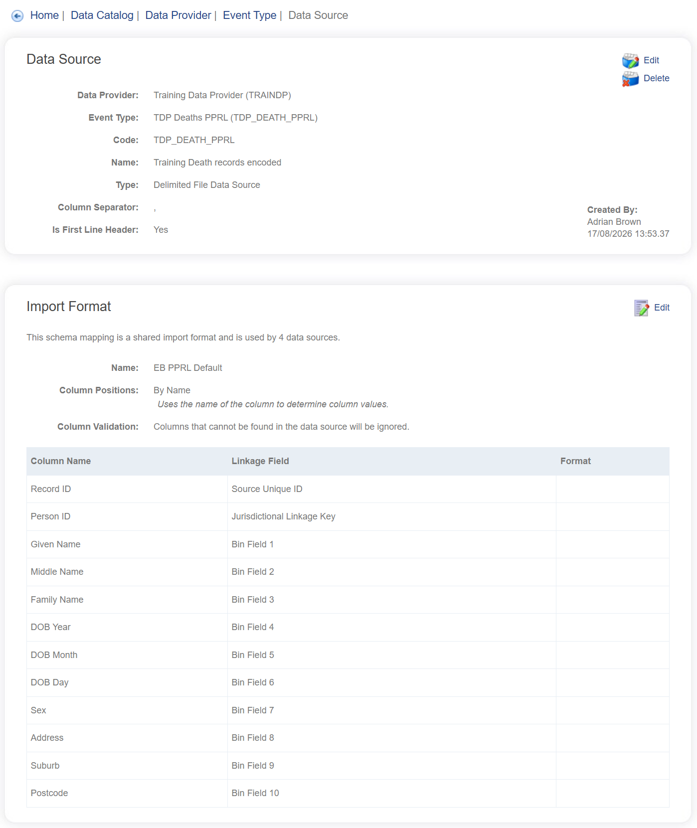 View Data Source