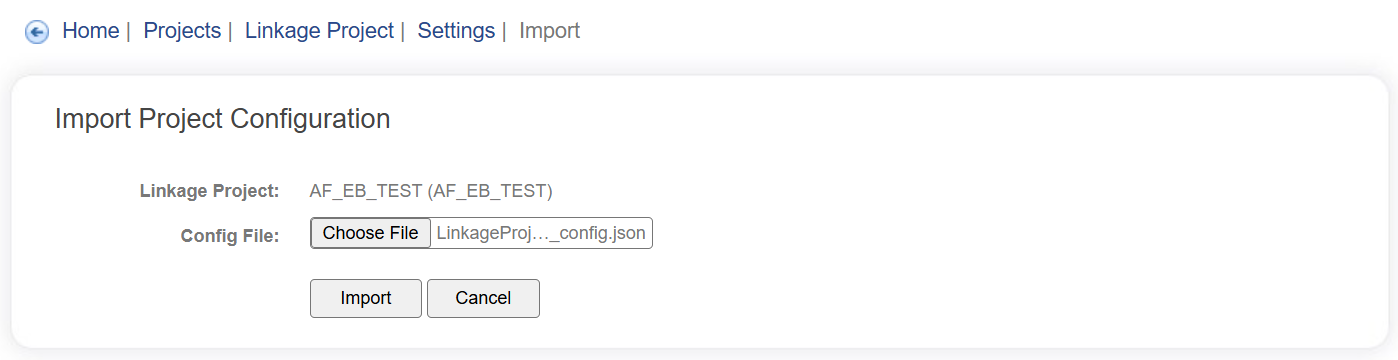 Import Config