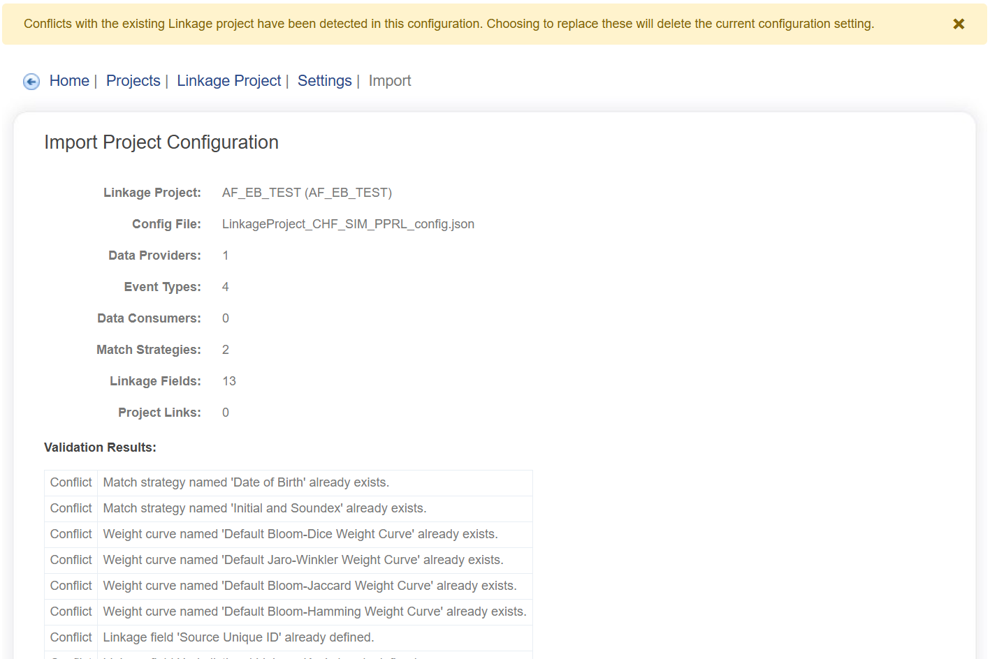 Import Config